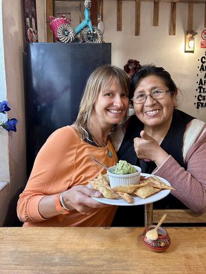 With the owner   at NaturAle Cusco in Cusco