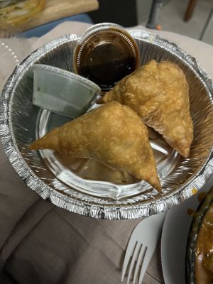 Samosas  at Rajput Indian Cuisine in Norfolk