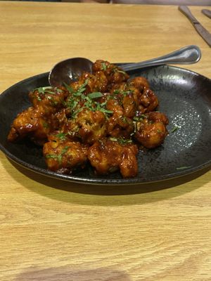 Gobi manchurian cauliflower   at Rajput Indian Cuisine in Norfolk