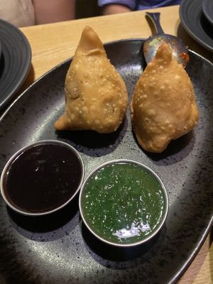 Vegetable samosa   at Rajput Indian Cuisine in Norfolk