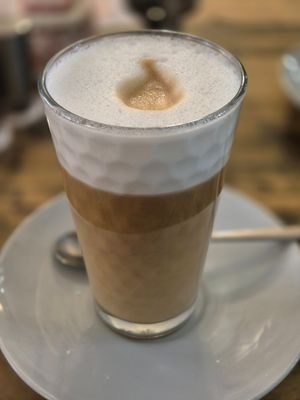 Almond specualty coffee at Cafe im Süden in Bad Toelz