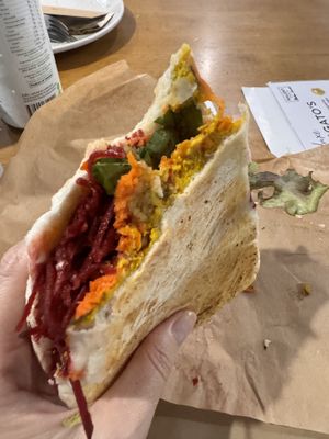 The best panini, yum  at Monica's Cafe in Maleny