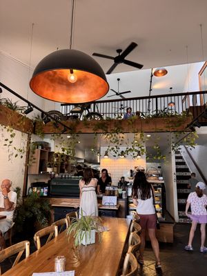 Inside  at Monica's Cafe in Maleny