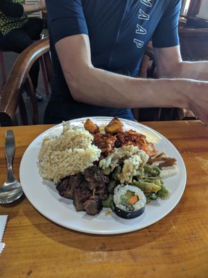 Look at that steak!! at Bitgaram Vegan Buffet 빛가람채식뷔페" in Chungju