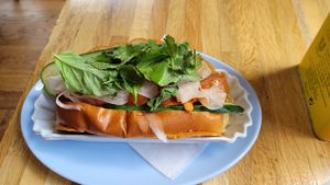 Bahn Mi...an amazing blend of tastes with a kick of the Sriracha-cha. at Good Dog in Houston