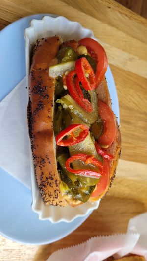 The Chica-go style. 'Nuff said. This one would score with Da Bears. at Good Dog in Houston