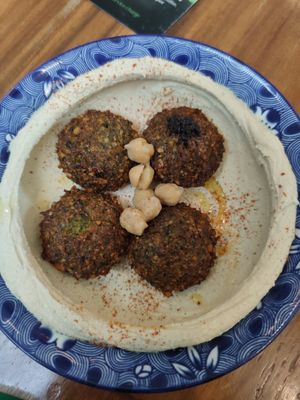 Hummus Falafel at Basilicom in Koh Samui