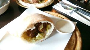 falafel+pita at Basilicom in Koh Samui