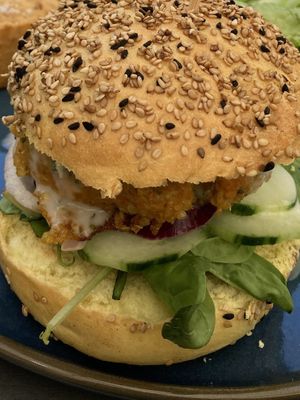 The burger  at Mama Gaia in Vence