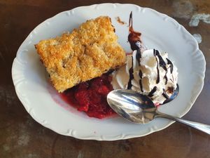 Coconut cake at Ebbas in Lund