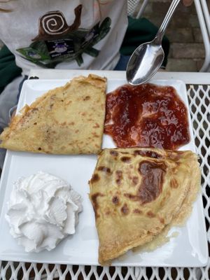 Home made pancakes  at Ebbas in Lund