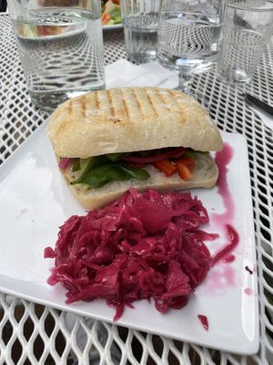Ciabatta with veggies  at Ebbas in Lund