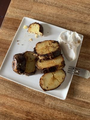 garlic butter potatoes  at Ebbas in Lund