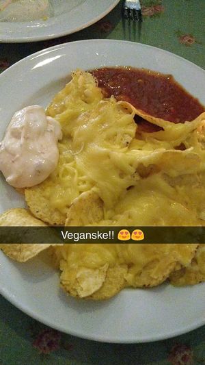 vegan nachos at Ebbas in Lund