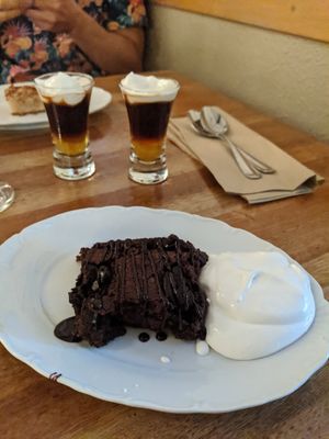 Chocolate cake at Ebbas in Lund