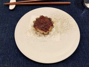 Vegan tasting menu  at Flat Three  in West London