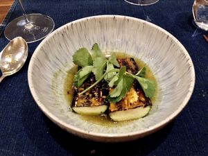 Vegan tasting menu  at Flat Three  in West London