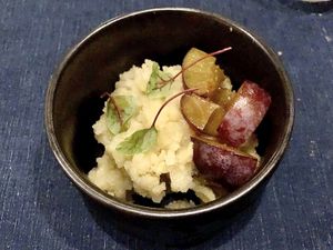 Vegan tasting menu  at Flat Three  in West London