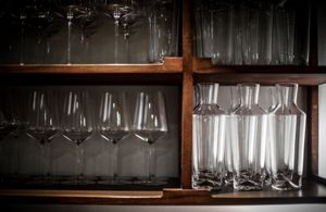 Zalto glassware at Flat Three  in West London