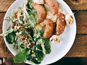 The Pine-bark Pierogis at The Gold Leaf at The Gold Leaf in Fort Collins