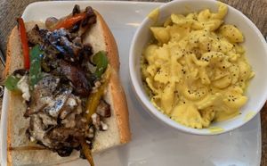 The mushroom melt sandwich and Mac and shew at The Gold Leaf in Fort Collins