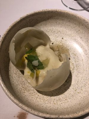 Palate cleanser at El Baqueano in Buenos Aires