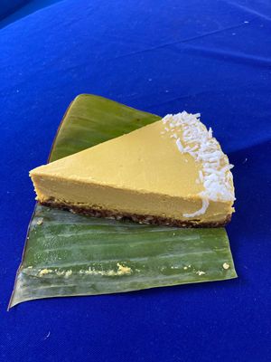 Mango cake (vegan, gluten free, sugar free) at Moringa Fresh and Wild  in Puerto Escondido