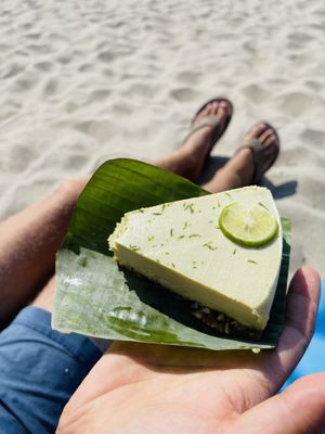 Lemon cheesecake   at Moringa Fresh and Wild  in Puerto Escondido