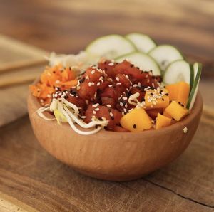 Papaya bowl   at Moringa Fresh and Wild  in Puerto Escondido