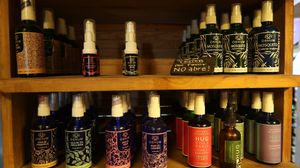 lots of natural oil blends and hydrosols.  at Moringa Fresh and Wild  in Puerto Escondido