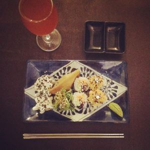 couples sushi platter  at Sushi Kitchen in Penang