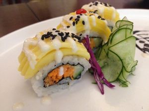 Mango Sushi (secret item) 3pcs - RM9 at Sushi Kitchen in Penang