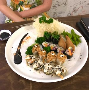 Fam. sushi platter at Sushi Kitchen in Penang