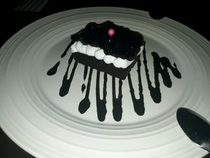 Amazing Vegan Blueberry and Chocolate Cake at Sushi Kitchen in Penang