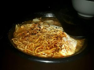 Spicy Noodle Dish at Sushi Kitchen in Penang