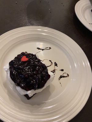 Chocolate blueberry dessert  at Sushi Kitchen in Penang