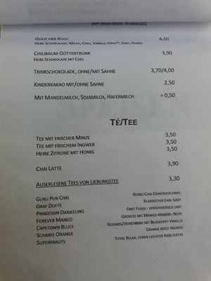 Menu 3 at Cafe Kogi in Cologne