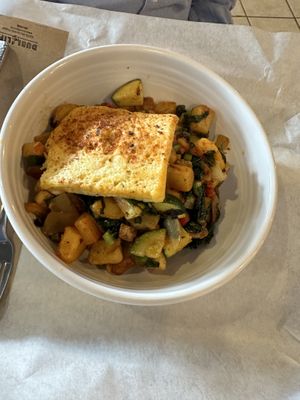 Vegan breakfast hash   at Smack Dab in Chicago