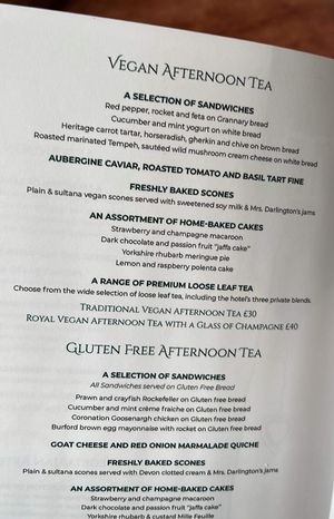   at The Tea Room at The Midland Hotel in Manchester