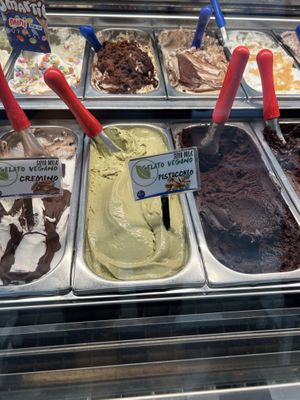 Vegan pistachio   at Il Gelatiere in Naples