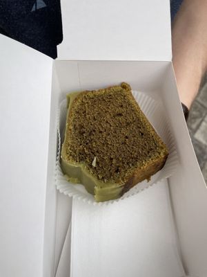 Matcha cake  at Wilk Syty in Wroclaw