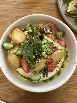 Early potatoes with Gzik  at Wilk Syty in Wroclaw