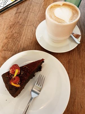 All you need is coffee and cake 😁 at Wilk Syty in Wroclaw