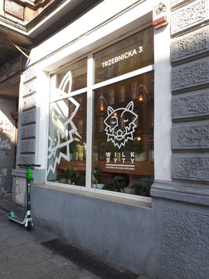 Outside at Wilk Syty in Wroclaw