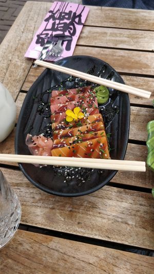 Vegan fish at Vegan Junk Food Bar - 2D in Amsterdam