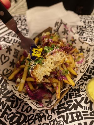 Vish ans chips at Vegan Junk Food Bar - 2D in Amsterdam