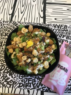 Caesar salad  at Vegan Junk Food Bar - 2D in Amsterdam