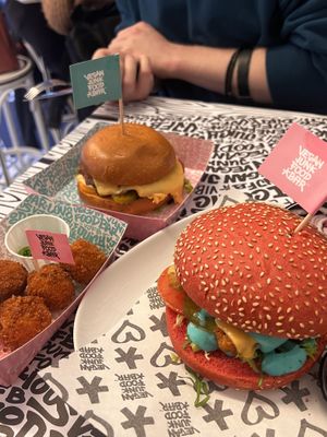 The other burger with chicken was much better!   at Vegan Junk Food Bar - 2D in Amsterdam