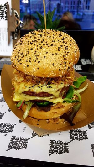 Sumo burger! at Vegan Junk Food Bar - 2D in Amsterdam