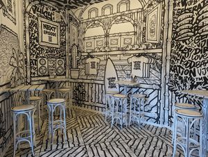 interior at Vegan Junk Food Bar - 2D in Amsterdam